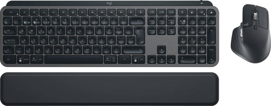 Logitech MX Keys S Combo keyboard Mouse included Office RF Wireless + Bluetooth Portuguese Graphite