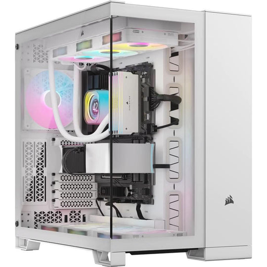 Corsair 6500X Mid-Tower ATX Case Dual Chamber Tempered Glass - White