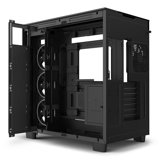 NZXT H9 Elite Mid Tower ATX Case Dual-Chamber RGB Showcase - Black
