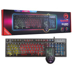 Marvo KM409-UK - USB Wired Gaming Keyboard &amp; Mouse Combo - Black