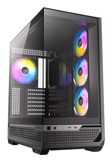 Antec C7 ARGB Midi Tower ATX Case 4xARGB Fans Dual 360mm Radiators - Black