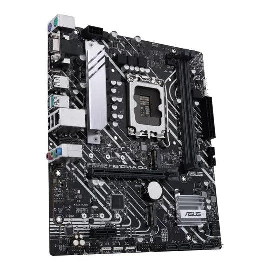 ASUS PRIME H610M-A D4-CSM Motherboard, Intel, LGA 1700, H610, DDR4, micro ATX