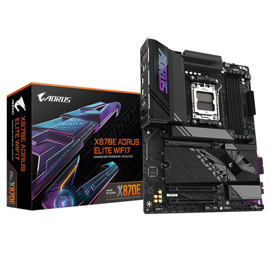 جيجابايت X870 اوروس ايليت واي فاي 7 تدعم معالجات AMD ريزن 9000، 16+2+2 مراحل VRM الرقمية، حتى 8000 ميجا هرتز DDR5 (OC) و 3xPCIe 5.0 + 1xPCIe 4.0، يو اس بي 4