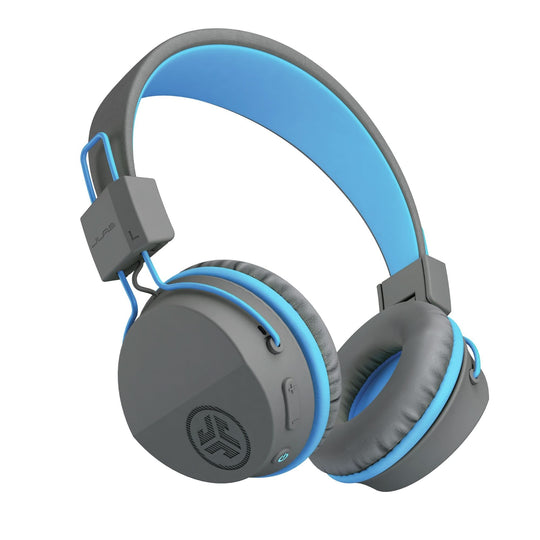 JLab JBuddies Studio - Kids Wireless Headphones - Grey/Blue