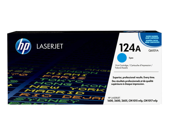HP Q6001A/124A Toner cartridge cyan, 2K pages/5% for HP Color LaserJet 2600