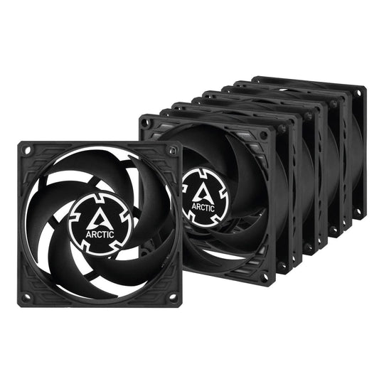 ARCTIC P8 PWM PST 80mm Pressure-Optimized Fan 5-Pack – 3000 RPM – FDB Bearing