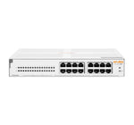 Aruba Instant On 1430 16G Class4 PoE 124W Unmanaged L2 Gigabit Ethernet (10/100/1000) Power over Ethernet (PoE) 1U White R8R48A#ACC