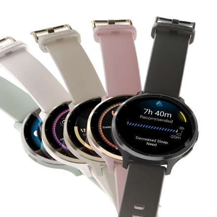 ساعة ذكية جارمين فينو 3S، 41 ملم - رمادي بيبل / سليت