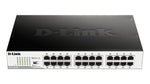 D-Link DGS-1024D network switch Unmanaged Gigabit Ethernet (10/100/1000) 1U Black, Silver