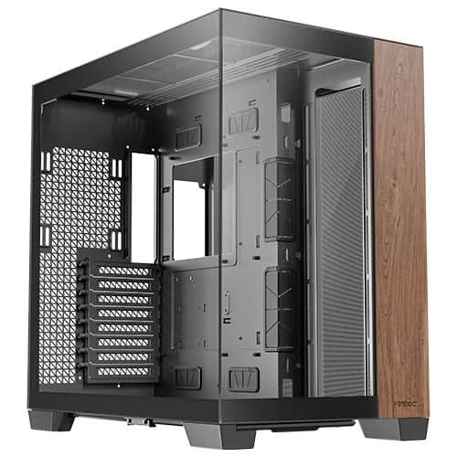 Antec C8 Wood Full Tower ATX Case Premium Wood Accent - Black/Wood