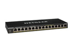 NETGEAR GS316PP Unmanaged Gigabit Ethernet (10/100/1000) Power over Ethernet (PoE) Black GS316PP-100NAS