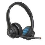 JLab GO Work - Wireless On-Ear Headset with Boom Mic - Black