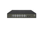 LevelOne Hilbert 18-Port Gigabit Smart Lite Switch, 16 x Gigabit RJ45, 2 x Gigabit SFP