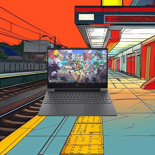 HP - Victus 15-fb2005na + Gaming Laptop - AMD Ryzen 7 8845HS - RTX 4050 - 16GB RAM - 15.6-inch FHD - Windows 11 Home - Black