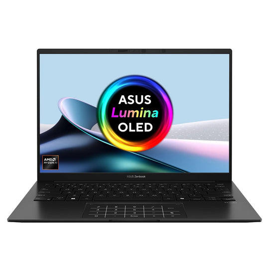 ASUS Zenbook 14 OLED UM3406KA-PP013W AMD Ryzen AI 5 340 Laptop 35.6 cm (14") 3K 16 GB LPDDR5x-SDRAM 1 TB SSD Wi-Fi 6E (802.11ax) Windows 11 Home Black