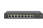 LevelOne Hilbert 10-Port Gigabit Smart Lite Switch, 8 x Gigabit RJ45, 2 x Gigabit SFP