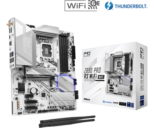 ASRock Z890 Pro RS WiFi White Motherboard