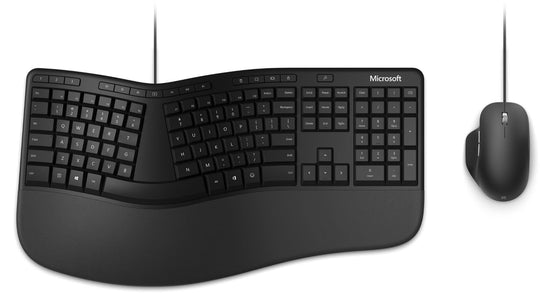 Microsoft Ergonomic Desktop - USB Wired Keyboard &amp; Mouse Combo - Black