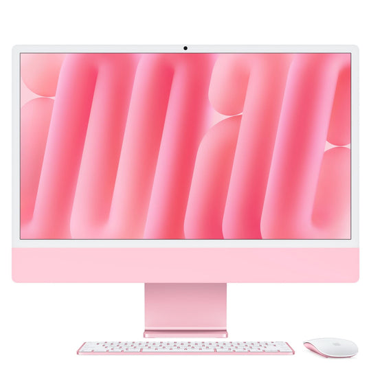 Apple iMac 24" All-in-One PC Apple M4 Apple GPU 10-core 16GB 256GB SSD 23.5" 4.5K Retina macOS - Pink