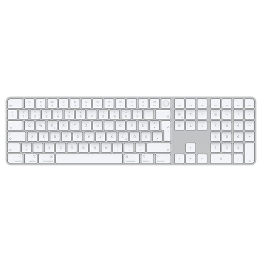 Apple Magic Keyboard - USB + Bluetooth Wireless Keyboard - Aluminium, White