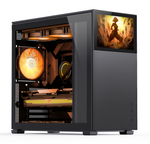 Jonsbo D41 Standard Screen ATX PC Case – Black, Tempered Glass
