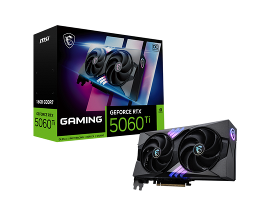 MSI GeForce RTX 5060 Ti Gaming OC 16GB GDDR7 Graphics Card