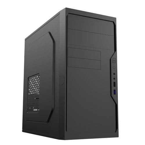 CiT CITWORK Desktop Micro-ATX Case - Black