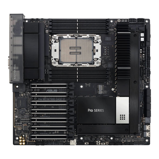 لوحة أم أسوس برو WS W790E-SAGE SE، تدعم معالج إنتل W790 بمقبس LGA 4677 (Socket E)، تصميم بحجم EEB