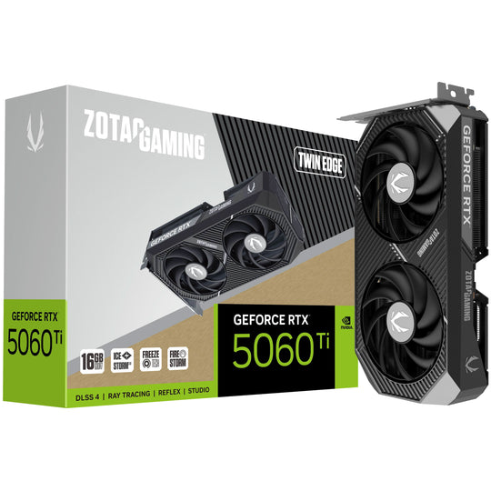 Zotac Twin Edge GeForce RTX 5060 Ti 16GB GDDR7 2572 MHz Graphics Card