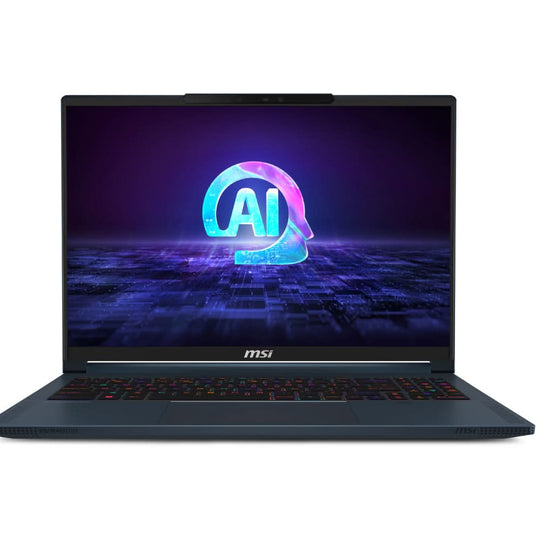 MSI - Stealth 16 AI Studio Gaming Laptop - Intel Core Ultra 9 185H - NVIDIA RTX 4090 - 32GB RAM - 2TB SSD - 16" UHD+ Mini LED - Windows 11 Pro - Blue