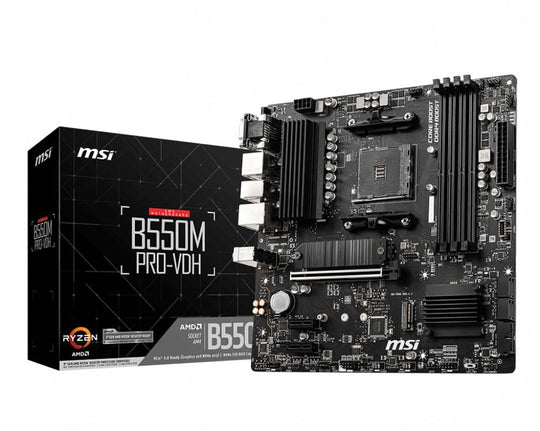 MSI B550M PRO-VDH Socket AM4 micro ATX Motherboard