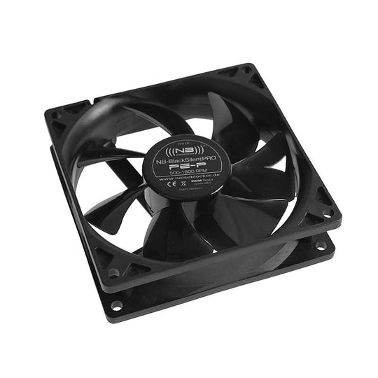 Noiseblocker BlackSilent Pro PE-P 92mm Fan - 1800rpm - Matte Black