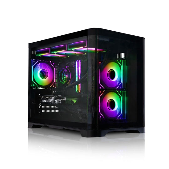 ARC - Compact Black + Gaming PC - AMD Ryzen 7 5700X - RTX 4060 - 16GB RAM - 512GB SSD - Black
