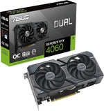 ASUS Dual, GeForce RTX­ 4060 OC, 8GB GDDR6, Axial-tech, Graphics Card