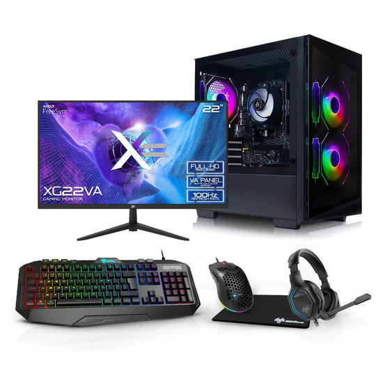 GiGate - Ryzen 3 4100 - RTX 3050 6GB - Gaming Desktop - AMD Ryzen 3 4100 - RTX 3050 6GB - 16GB DDR4 - 512GB SSD - Black