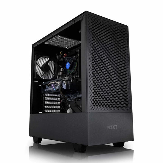 GiGate - H5 Flow + 11400F + Gaming PC - Intel Core i5 11400F - Intel ARC A750 - 16GB DDR4 - 512GB SSD - Black