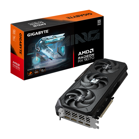 Gigabyte Radeon RX 9070 Gaming OC 16GB GDDR6 2700 MHz Graphics Card
