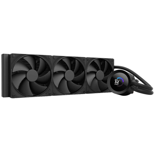 NZXT Kraken Plus 360 RGB AIO CPU Liquid Cooler - 360mm Radiator - Black