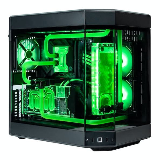 GIGATE, Extreme Custom Water Cooling Gaming Desktop, Intel Core i9 14900K, Nvidia RTX 4090 24GB Edition, 32GB RAM, 1TB + 2TB SSD, OS, Black