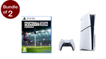 PlayStation 5, Model Group Slim, Console, 1TB, White+Football, Manager 2024 Console, PS5 Game
