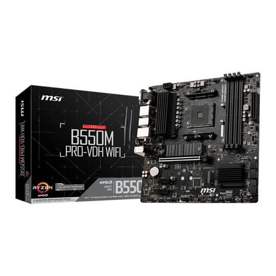 MSI B550M PRO-VDH WIFI Socket AM4 Micro ATX Motherboard