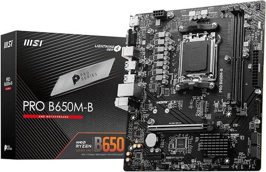 MSI PRO B650M-B Socket AM5 Micro ATX Black Motherboard