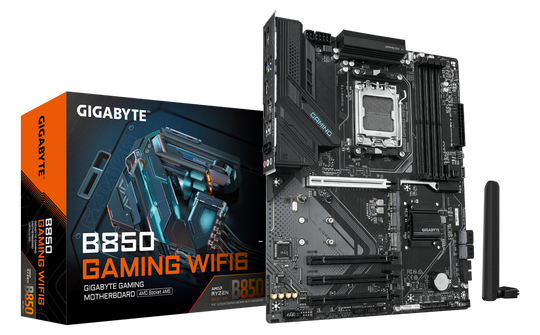 Gigabyte B850 GAMING WIFI6 Socket AM5 ATX Black Motherboard
