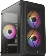 Aerocool CS-107 v2 FRGB Mini Tower Case - Black