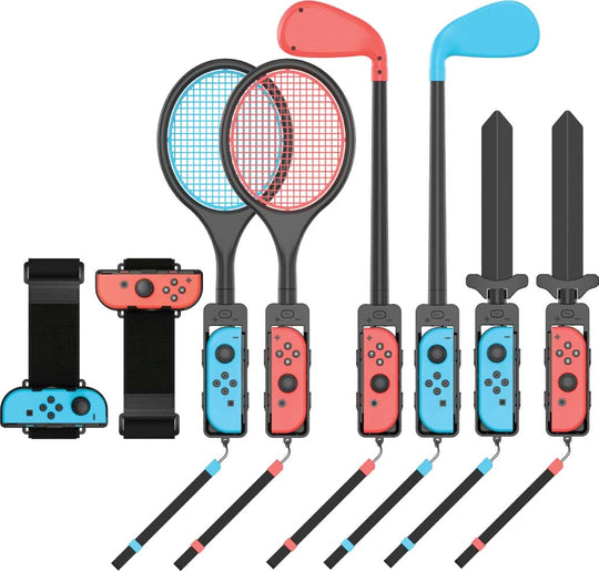 وحدة تحكم فينوم VS4929 للألعاب باللون الأزرق، الأحمر، والأسود، مخصصة لجهاز نينتندو سويتش