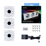 Lian Li UNI FAN TL LCD 120mm White - Triple Pack with LCD Screens