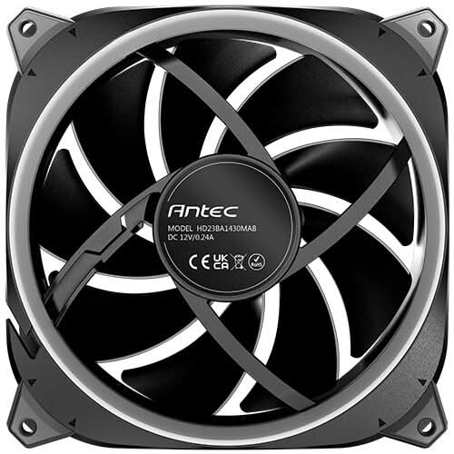Antec Neo Prizm T3 140 ARGB Case Fan - 140mm PWM - 30mm Thick - HDB Bearing