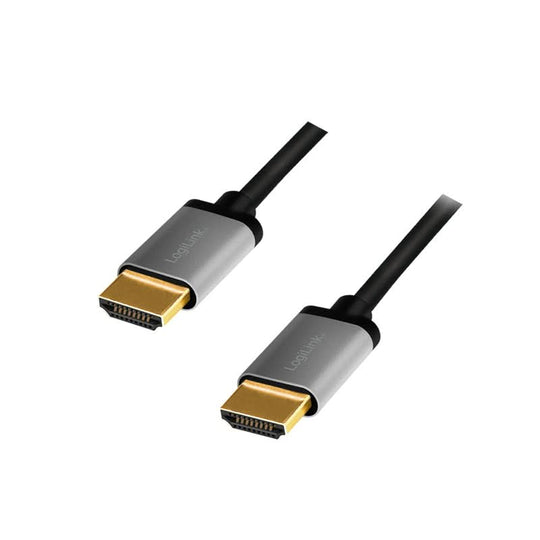 كابل HDMI من لوجيلينك CHA0102 بطول 3 أمتار من النوع HDMI A (قياسي) باللونين الأسود والرمادي