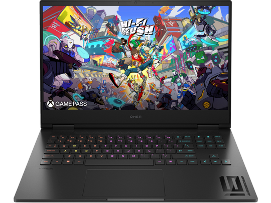HP - OMEN + 16-wf1005na + Gaming Laptop - Intel Core i5-14500HX - NVIDIA GeForce RTX 4050 - 16GB DDR5 - 512GB SSD - 16.1" FHD 165Hz - Windows 11 Home - Shadow Black
