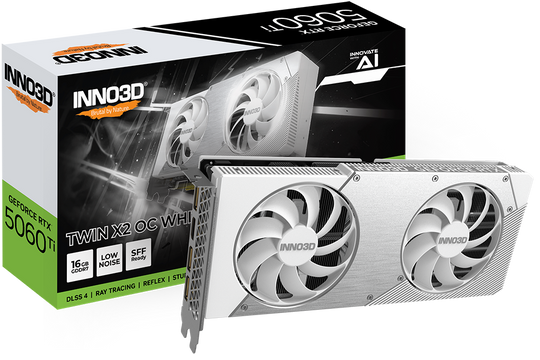 Inno3D GeForce RTX 5060 Ti Twin X2 OC White 16GB GDDR7 2602 MHz